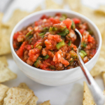 Mom's Fresh Salsa Recipe #salsarecipe #tararochfordnutrition