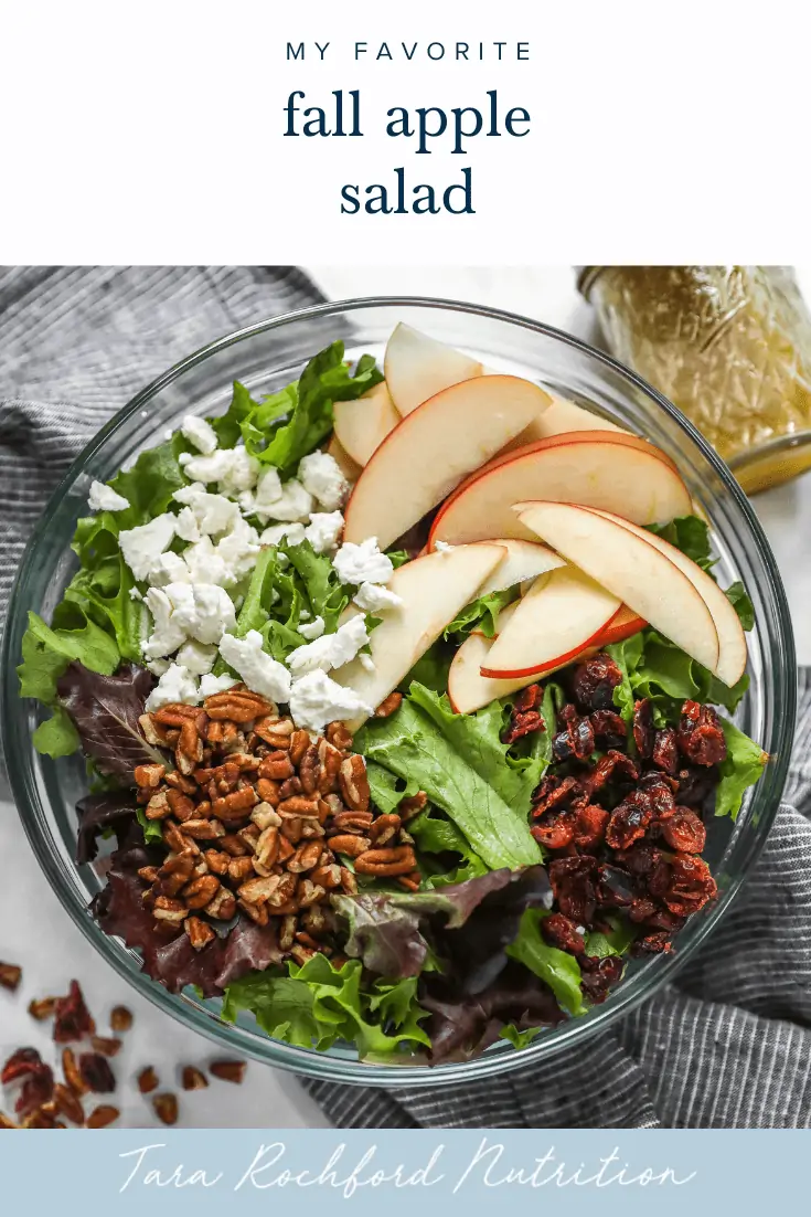 Fall Apple Salad #fallsalad #applesalad #tararochfordnutrition