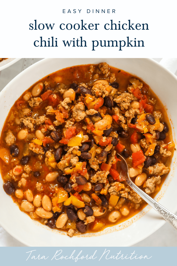 Slow Cooker Chicken Chili with Pumpkin