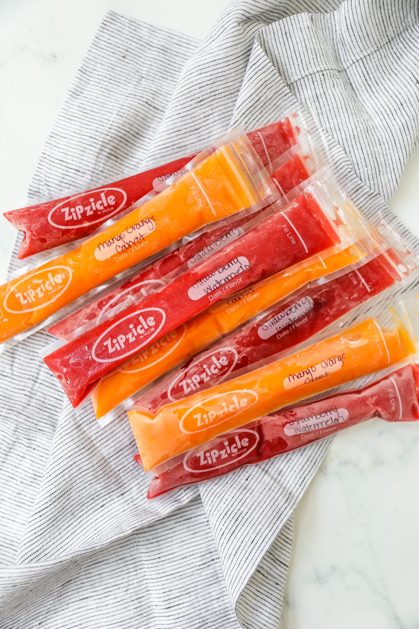 Homemade Freeze Pops #freezepops #popsicles #tararochfordnutrition